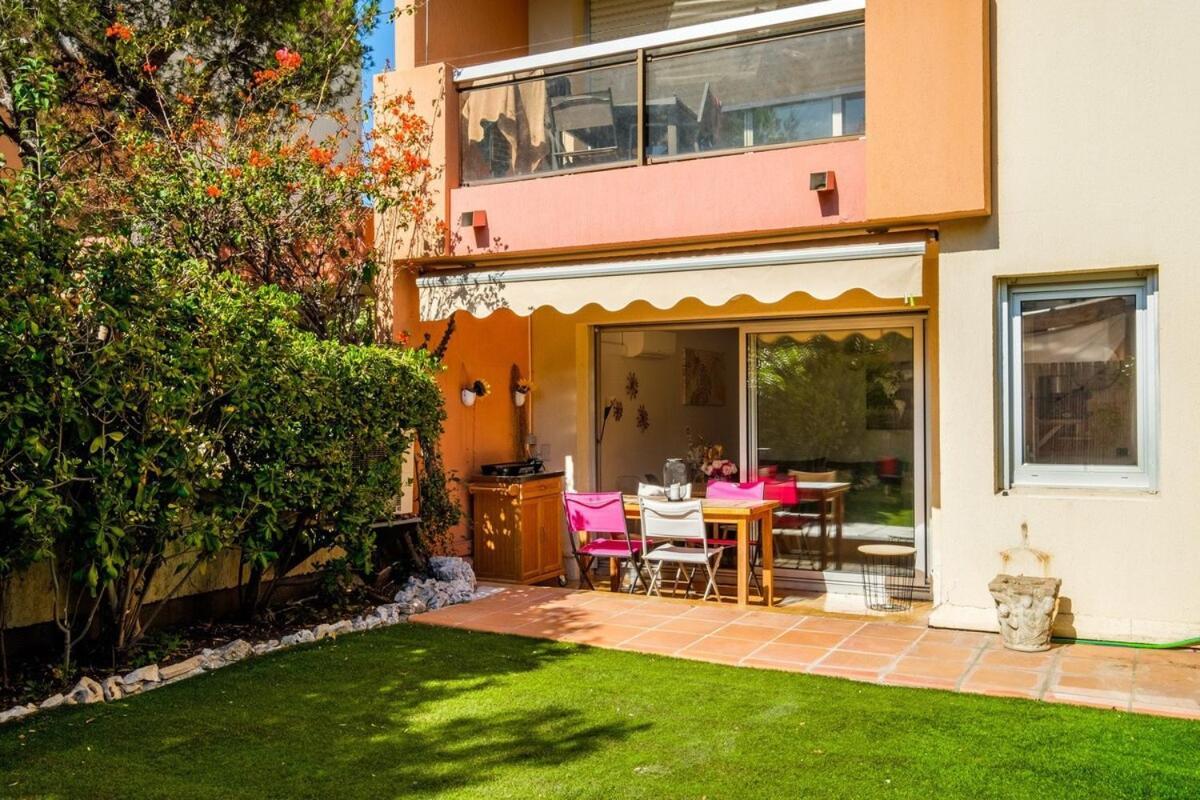 Апартаменты Le Riviera ~ Jardin ~ Parking ~ Climatisation Кань-сюр-Мер Экстерьер фото