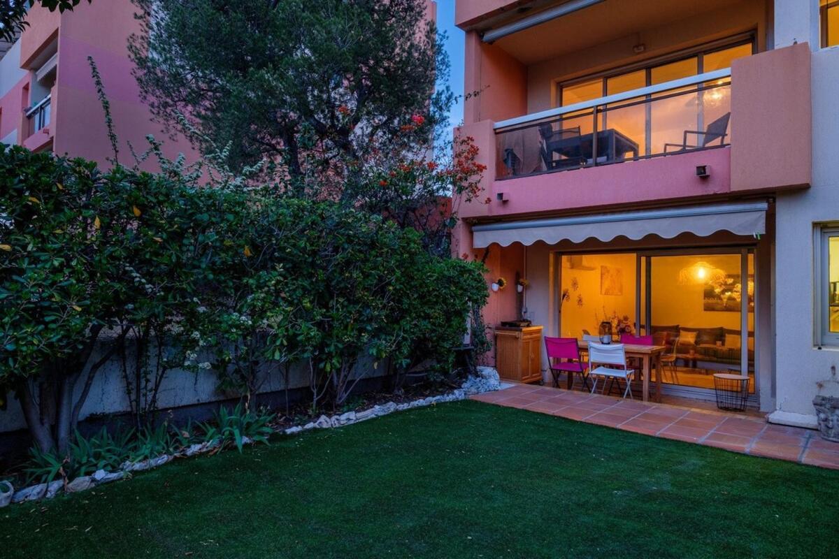 Апартаменты Le Riviera ~ Jardin ~ Parking ~ Climatisation Кань-сюр-Мер Экстерьер фото