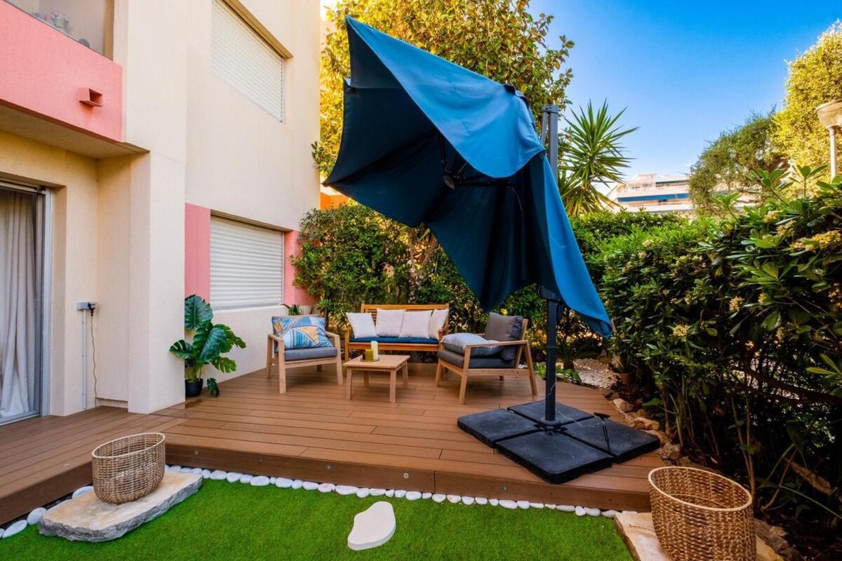 Апартаменты Le Riviera ~ Jardin ~ Parking ~ Climatisation Кань-сюр-Мер Экстерьер фото